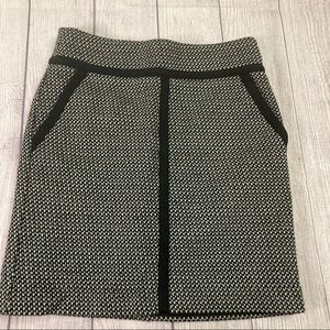 LOFT Petite Tipped Tweed Skirt with Pockets
